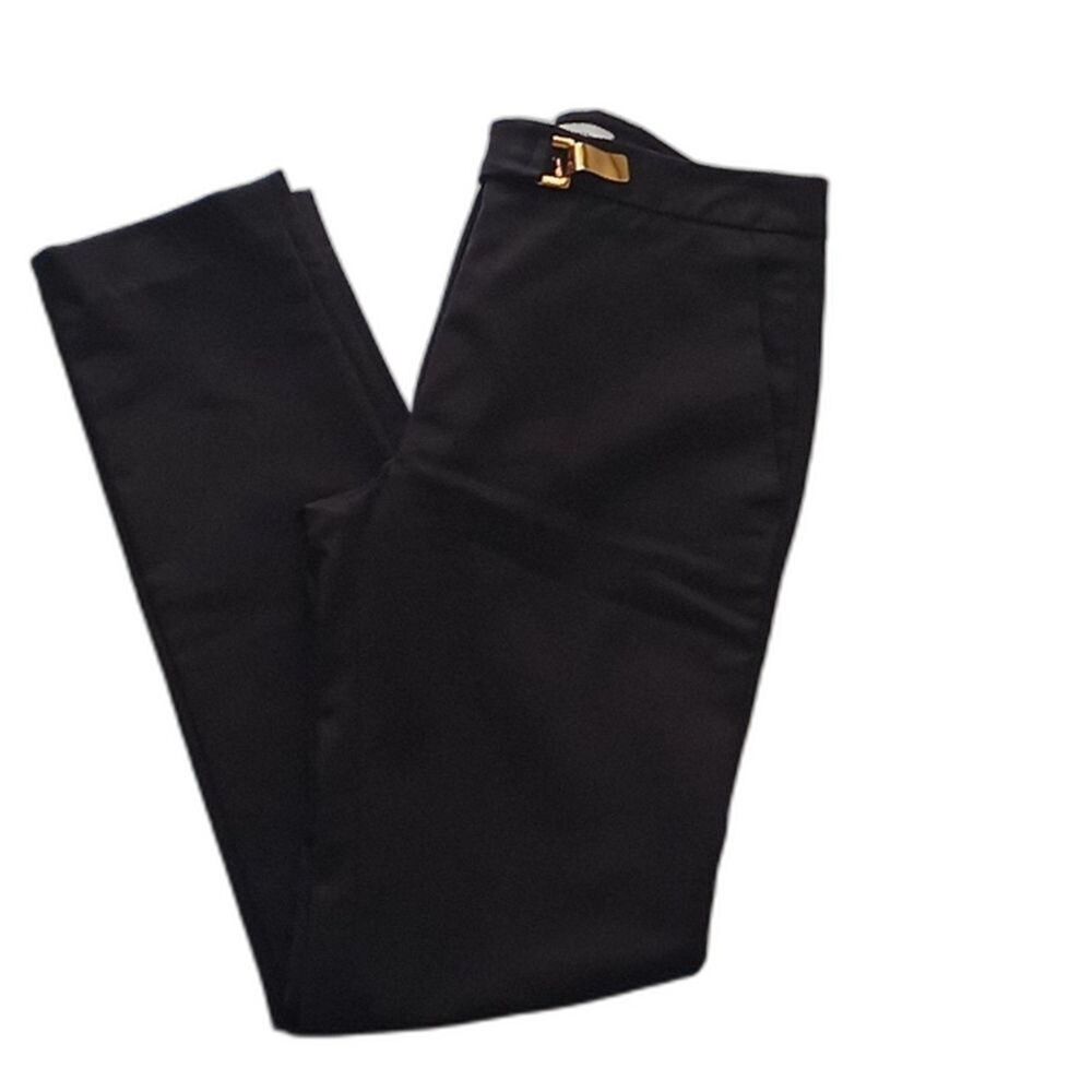 Sandro Paris Women’s Tailored Dress Black  Pants EU 34 US 2 Cotton - Picture 6 of 16